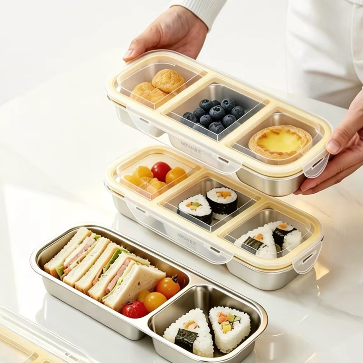 Food Storage Made Easy - Stainless Steel Food Storage Box with
