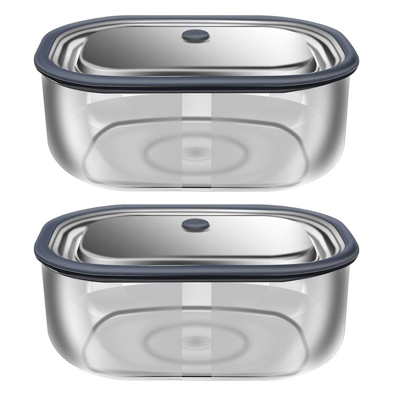 Food Storage Made Easy - High Borosilicate Glass Rectangle Lunch Box
