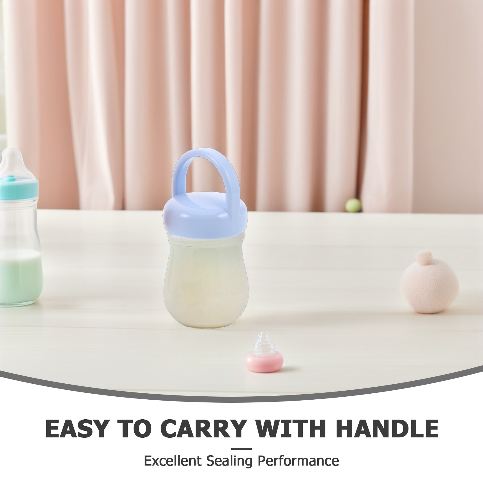3Pcs Baby Bottle Caps Ergonomi - Food Storage Baby recension och pris
