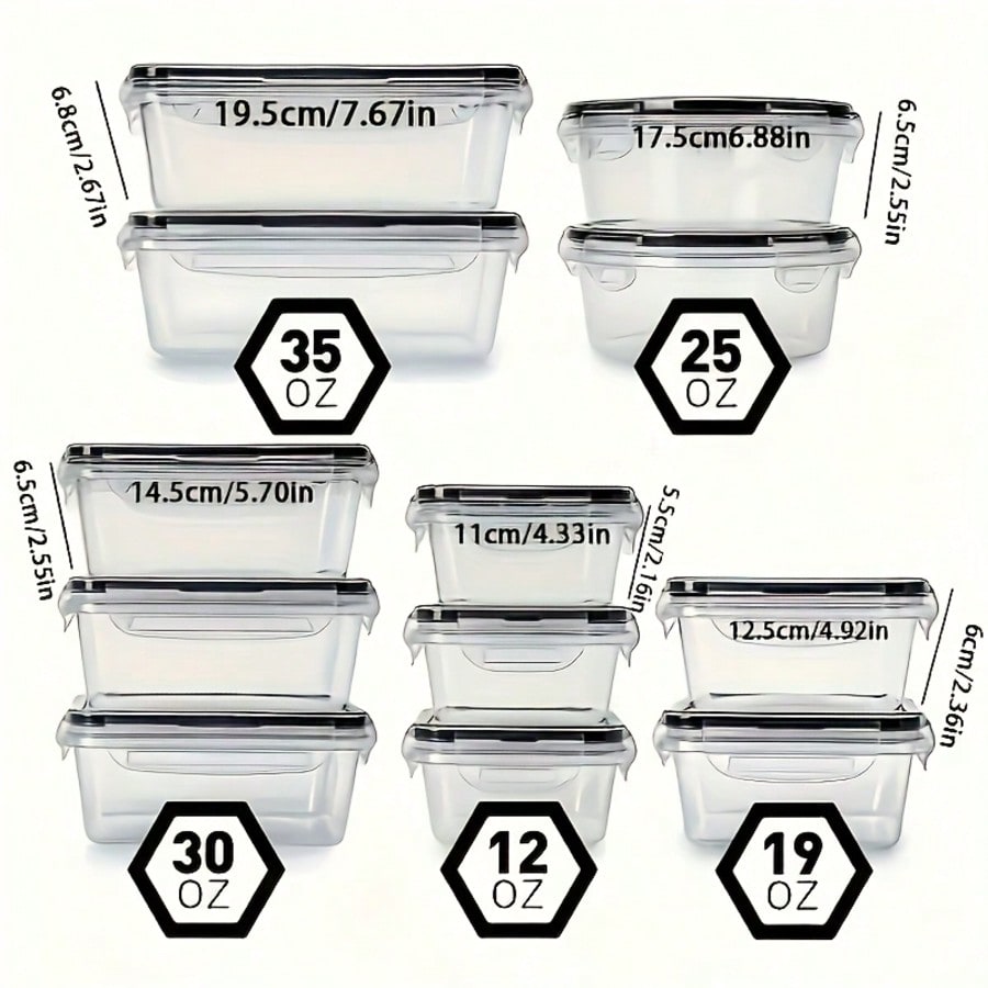24 Pack Food Storage Container - Storage Food Prep recension och pris