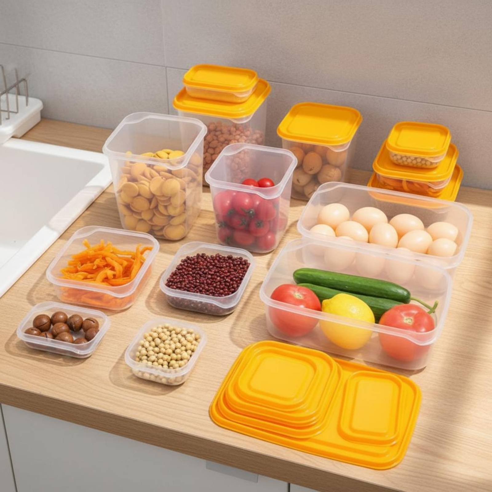 17 Pieces Fridge Storage Box S - Food Storage Plastic Boxes recension och pris