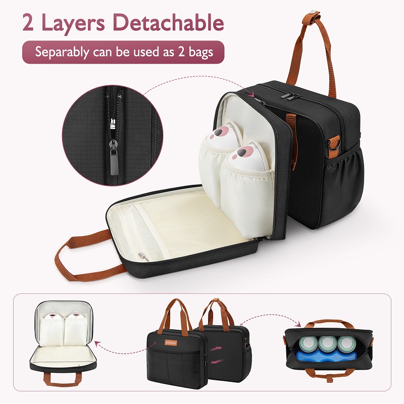 Detachable Breast Pump Bag wit - Food Storage Baby recension och pris