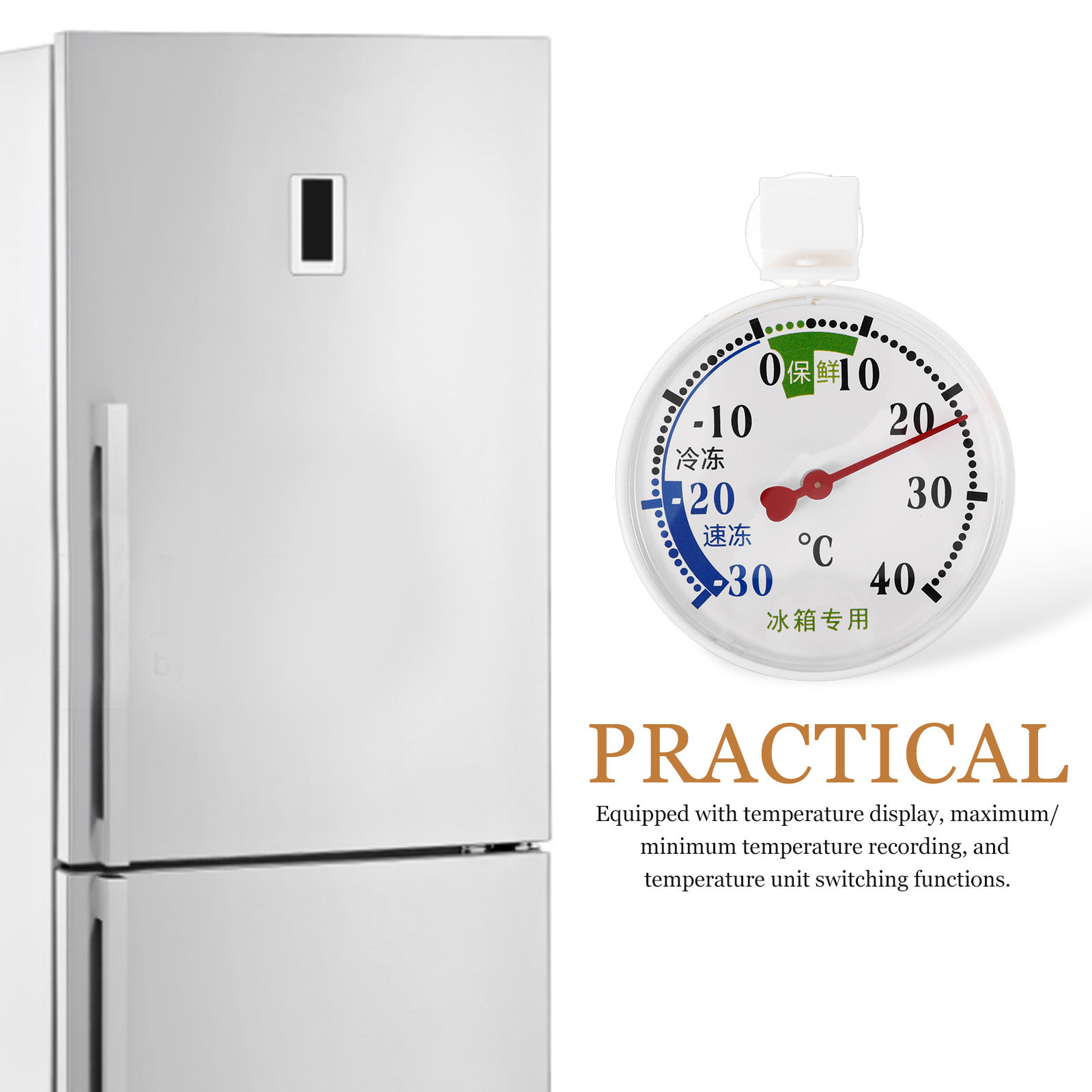 Thermometer for Refrigerator F - Food Storage Unit recension och pris