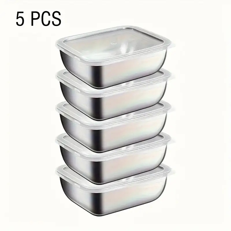 5-Piece Stainless Steel Food S - Storage Food Prep recension och pris