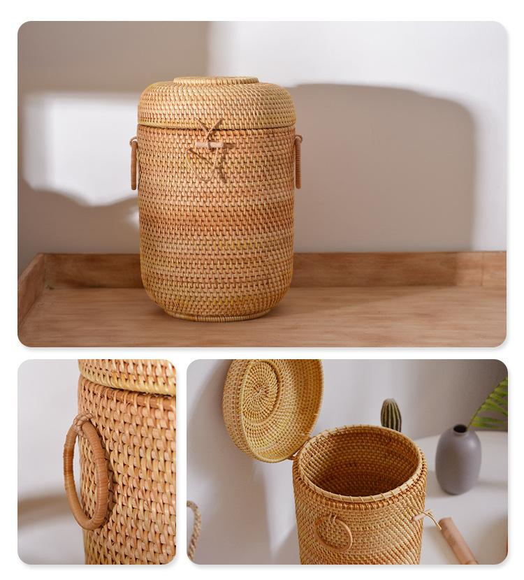 Handwoven Rattan Tea Storage B - Food Storage Made Easy recension och pris