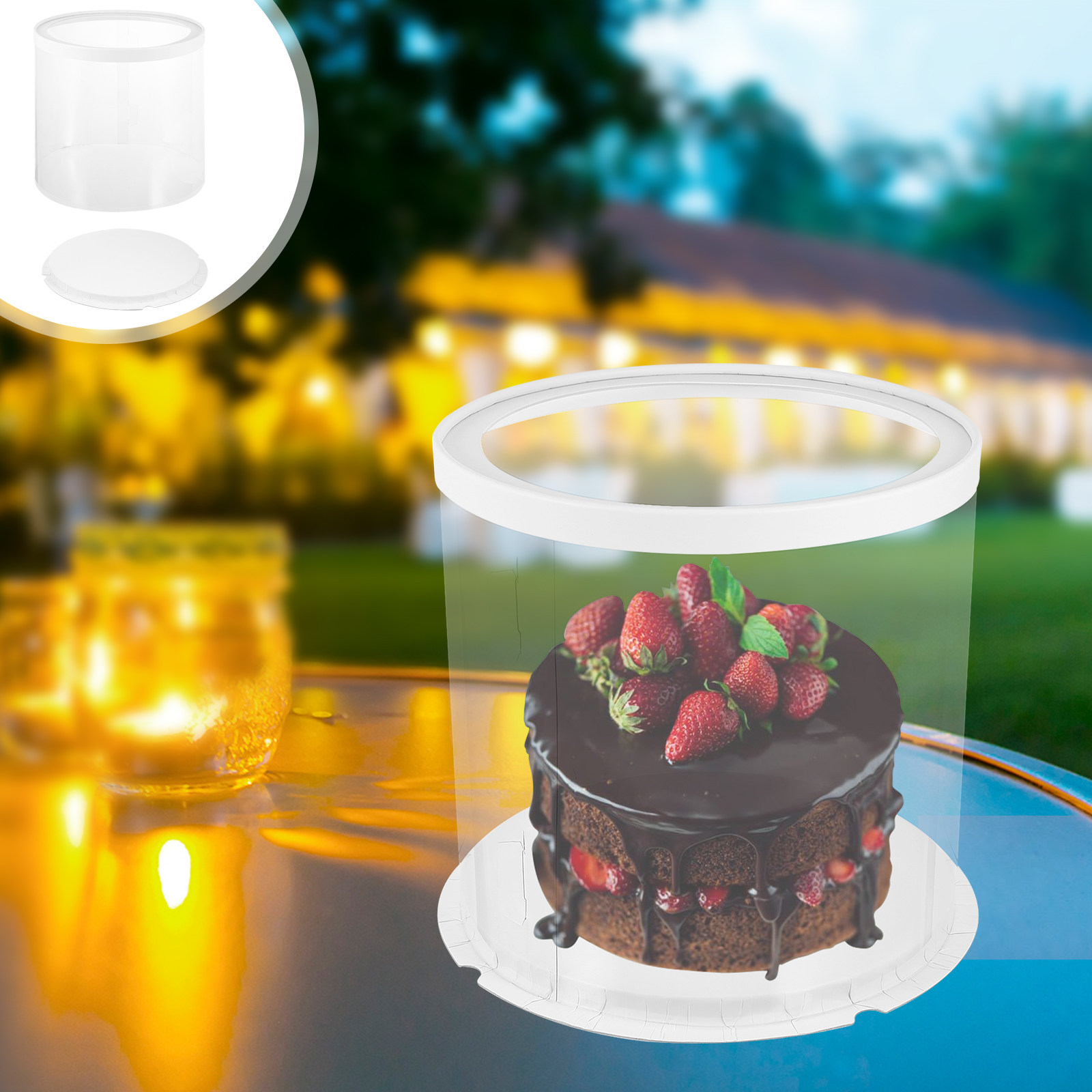 1Pcs Cake Box Eco Friendly Tra - Food Storage Plastic Boxes recension och pris