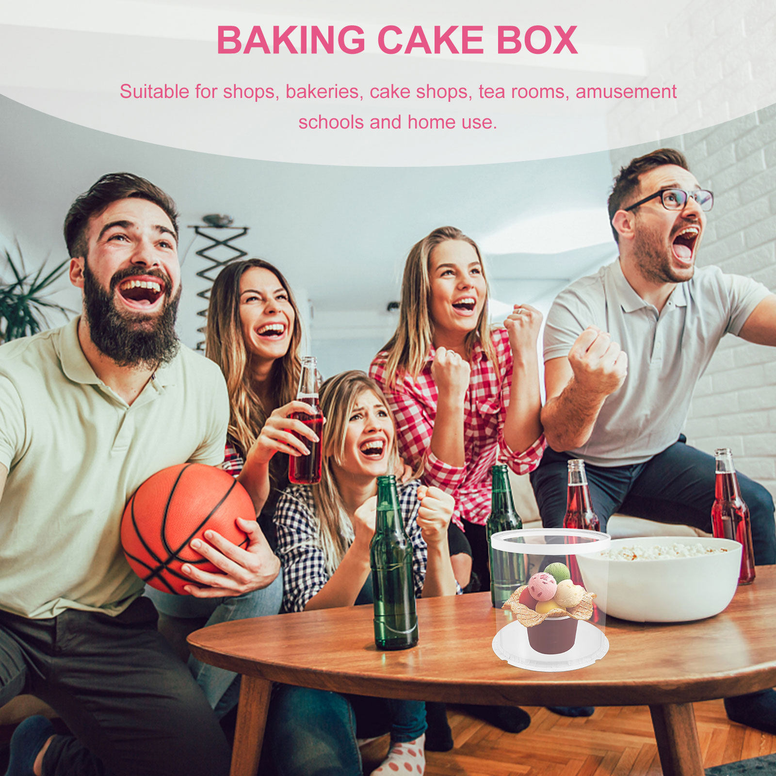 1Pcs Cake Box Eco Friendly Tra - Food Storage Plastic Boxes recension och pris