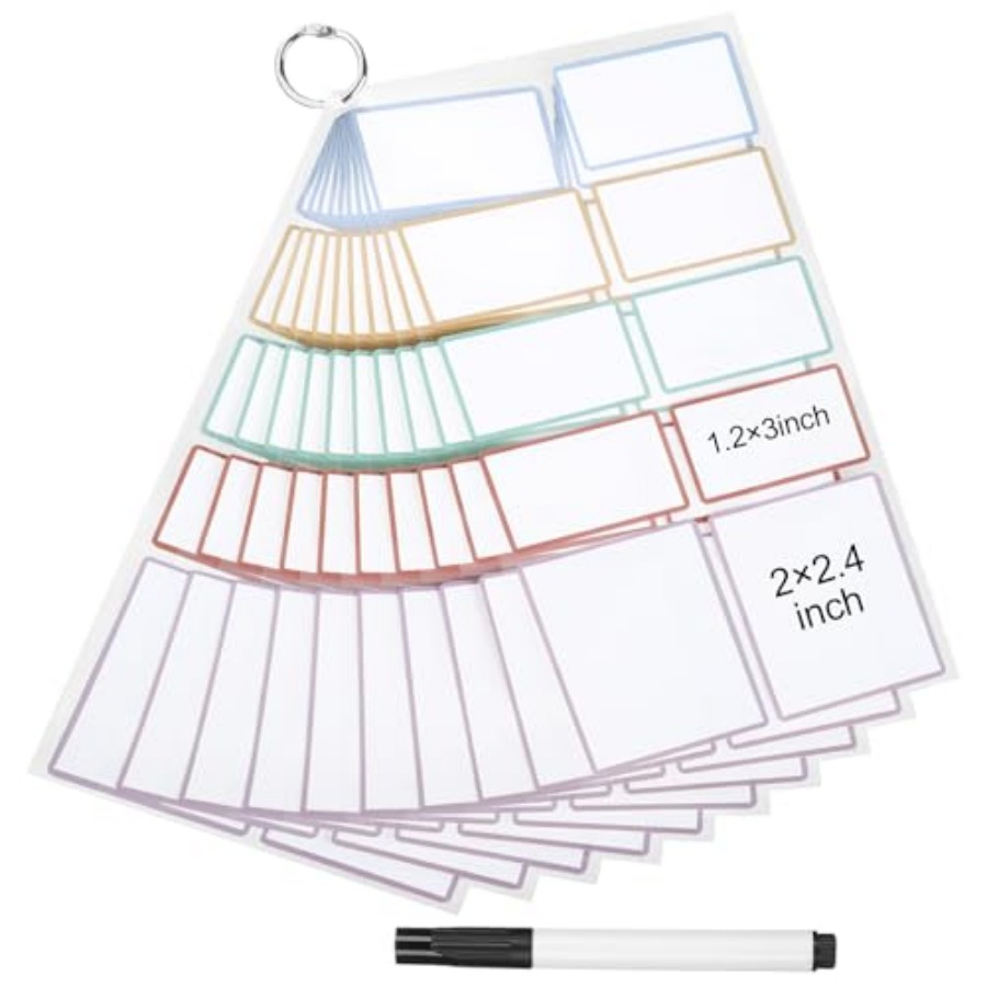 Dry Erase Sticker Labels Reusa - Food Storage Notes recension och pris