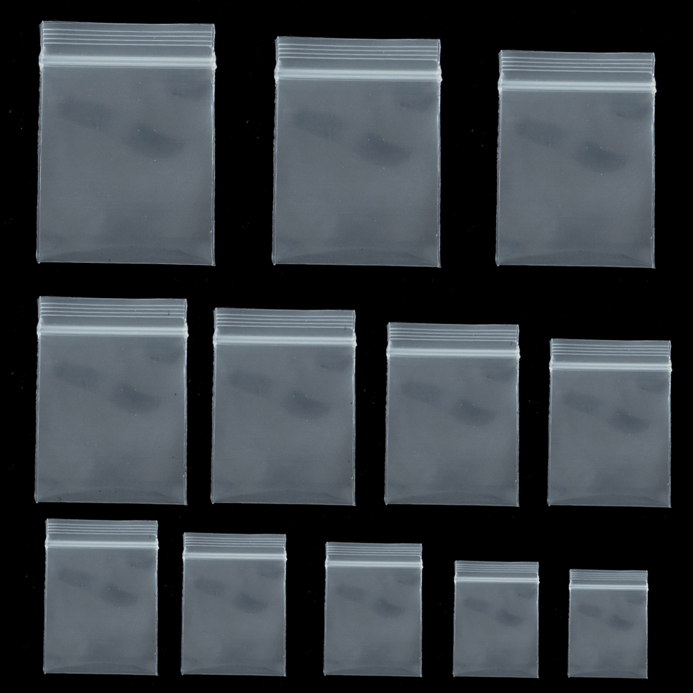 100Pieces Transparent Mini Sma - Food Storage Zip Lock Bags recension och pris