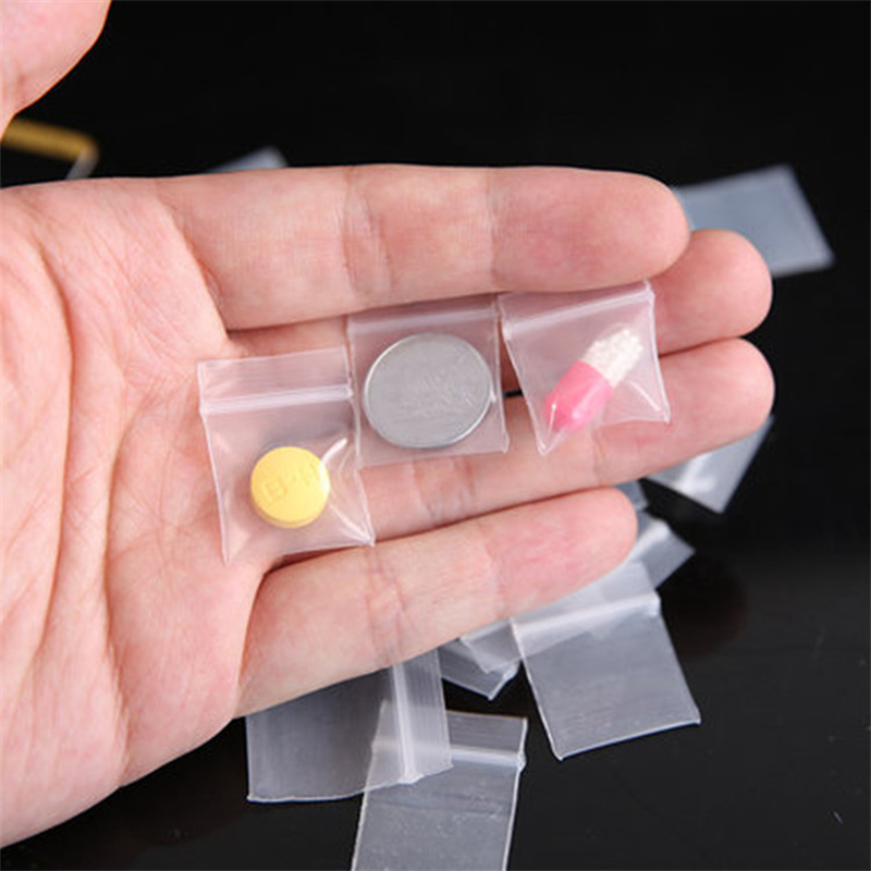 100Pieces Transparent Mini Sma - Food Storage Zip Lock Bags recension och pris