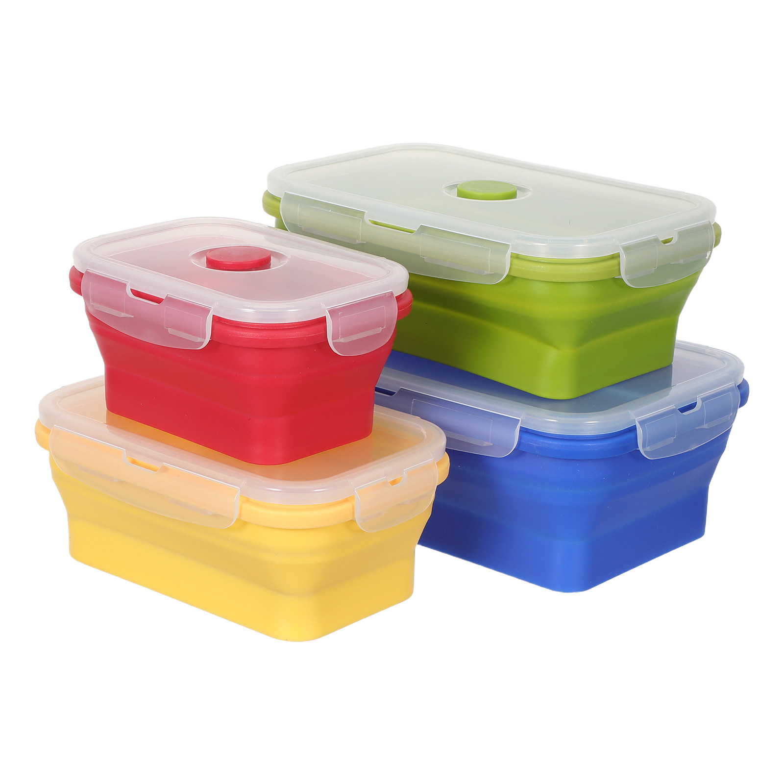 4Pcs Foldable Silicone Lunch B - Food Storage Home recension och pris
