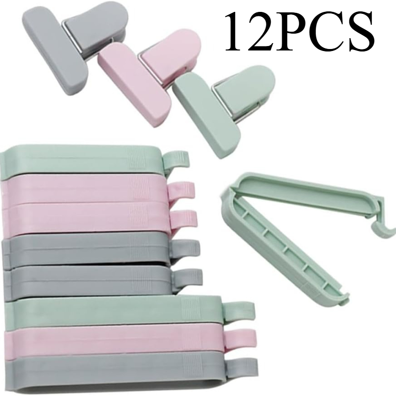12pcs Mixed Color Plastic Seal - Food Storage Zip Lock Bags recension och pris
