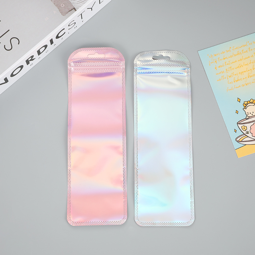 50pcs Long Holographic Packagi - Food Storage Zip Lock Bags recension och pris
