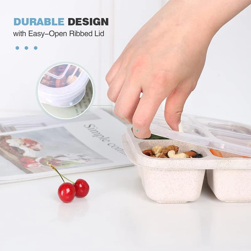 4 Grids Food Storage Box Porta - Food Storage Plastic Boxes recension och pris