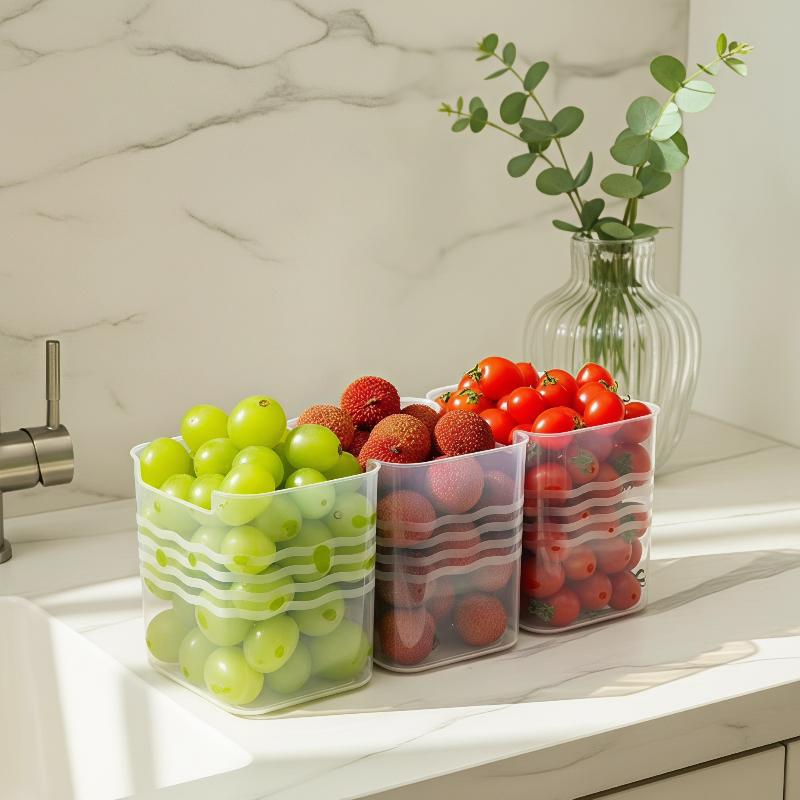 New！4Pcs Kitchen Organization  - Food Storage Plastic Boxes recension och pris