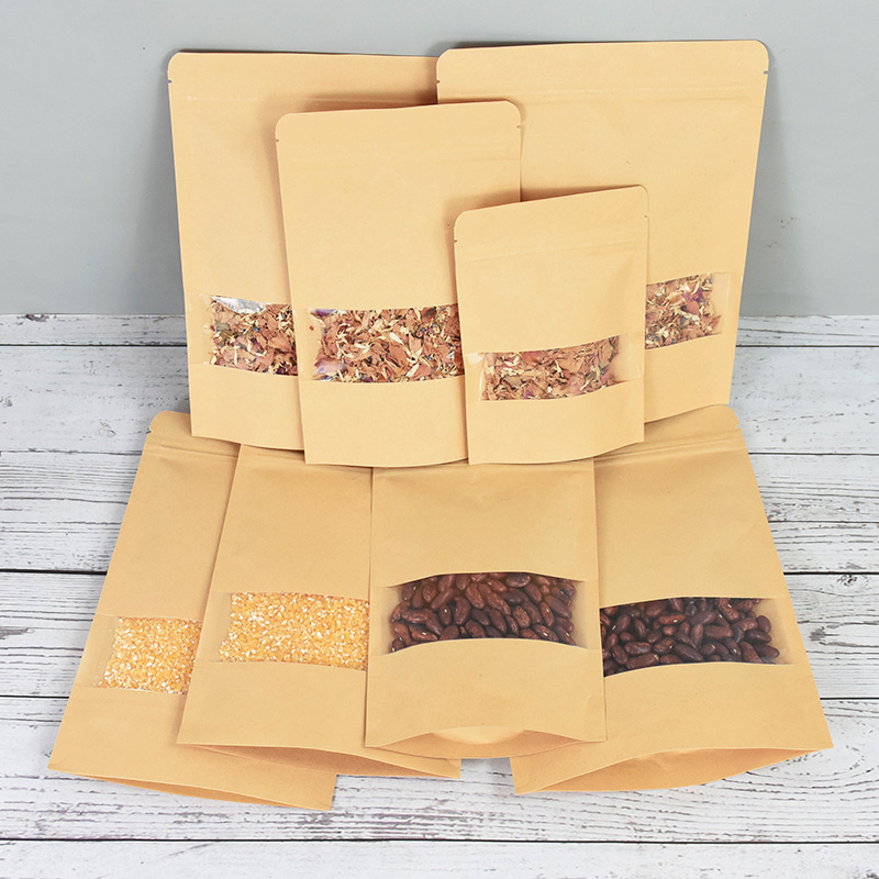 20/50pcs Kraft Paper Zip Lock  - Food Storage Zip Lock Bags recension och pris