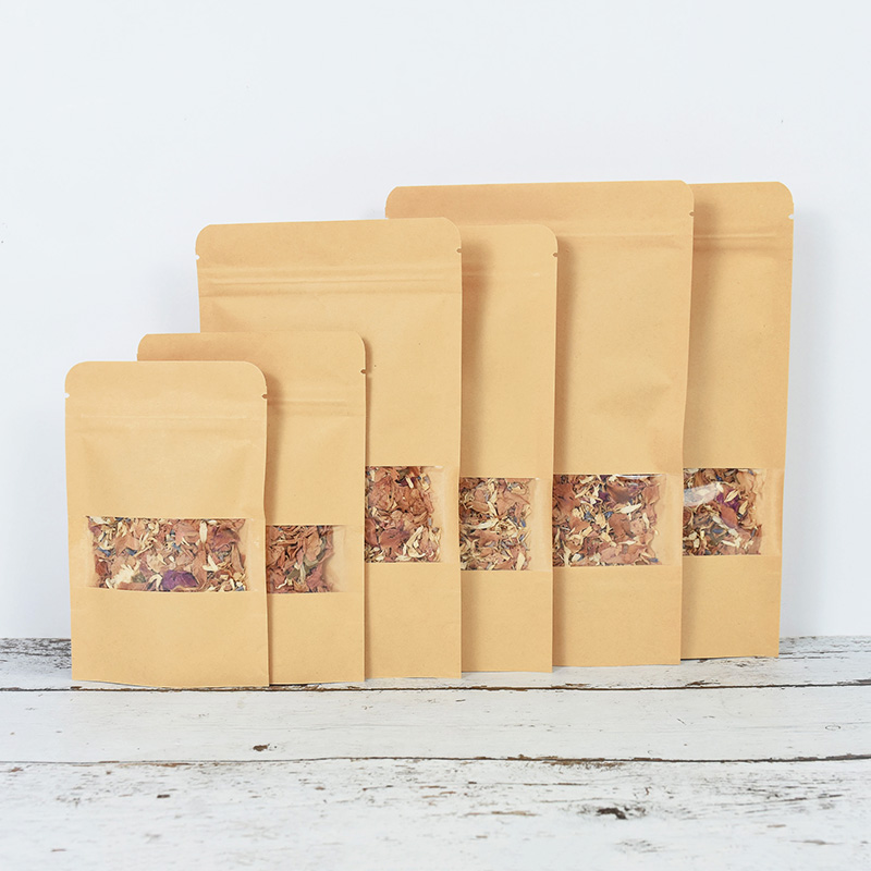 20/50pcs Kraft Paper Zip Lock  - Food Storage Zip Lock Bags recension och pris