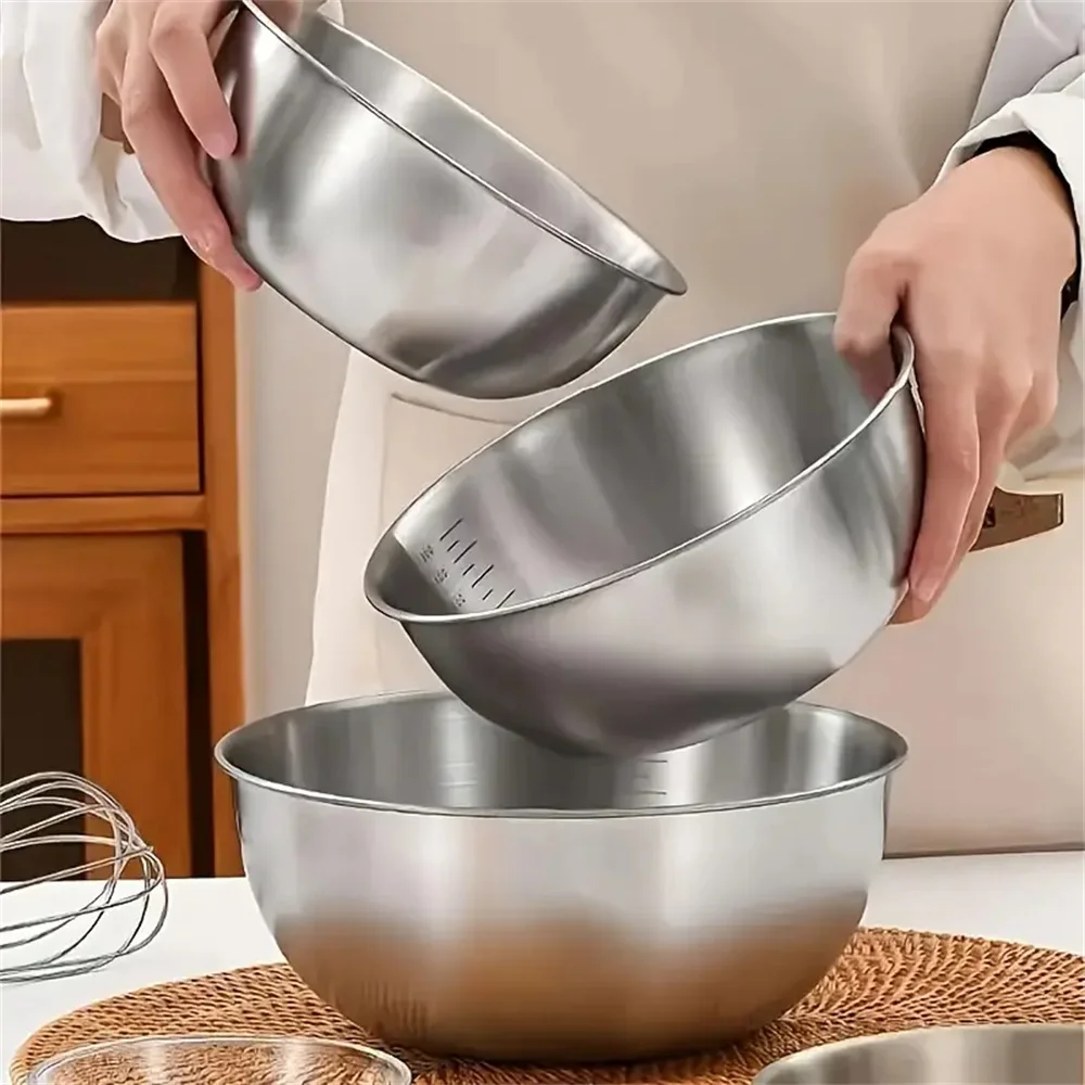 1-3 Stainless Steel Bowl Set w - Food Storage Home recension och pris
