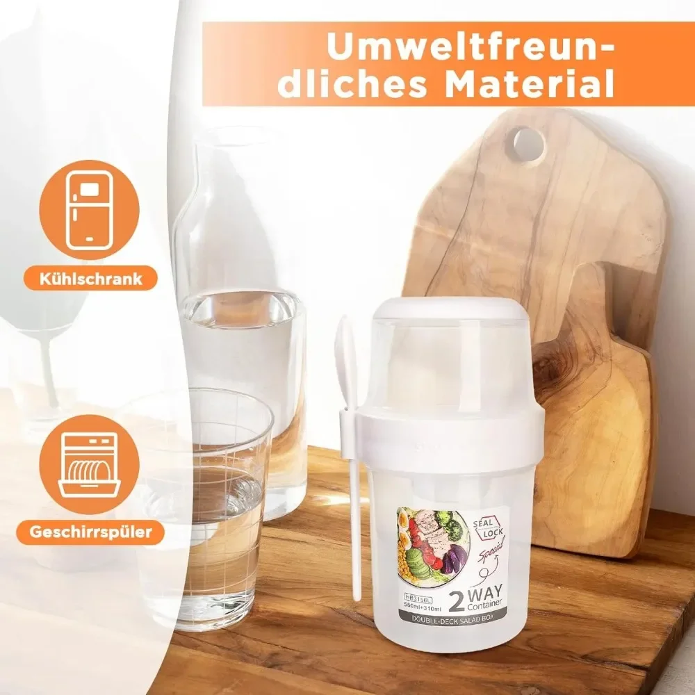 Salad Cup Breakfast Cups Porta - Food Storage Made Easy recension och pris