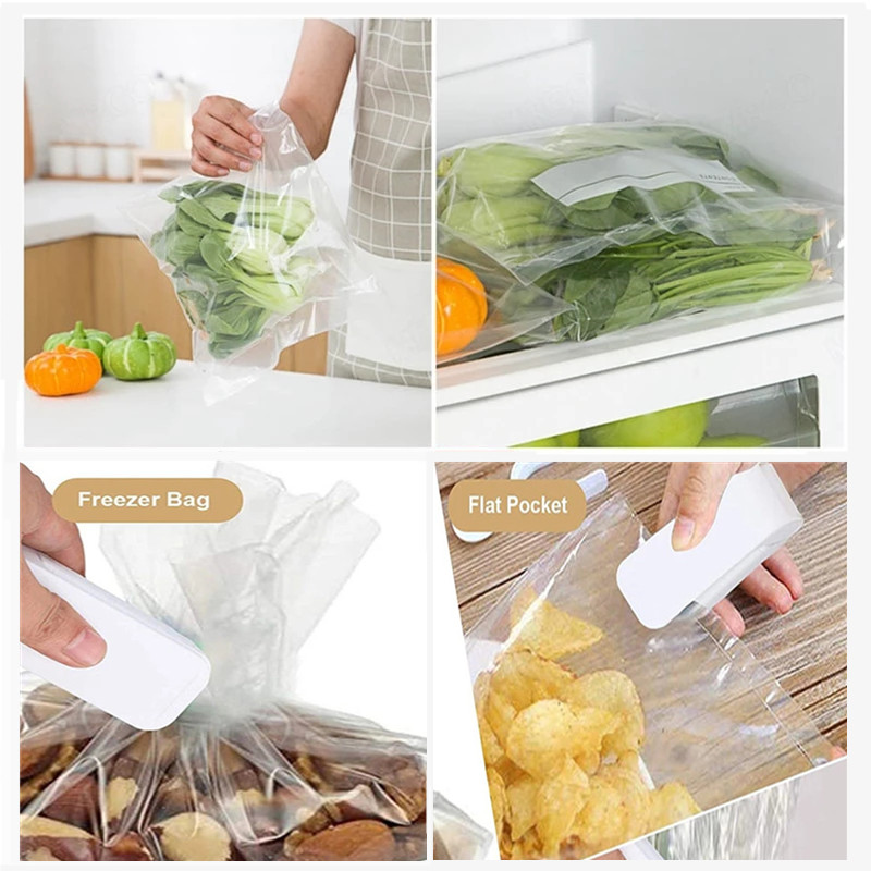 Portable Bag Heat Sealer Plast - Food Storage Zip Lock Bags recension och pris