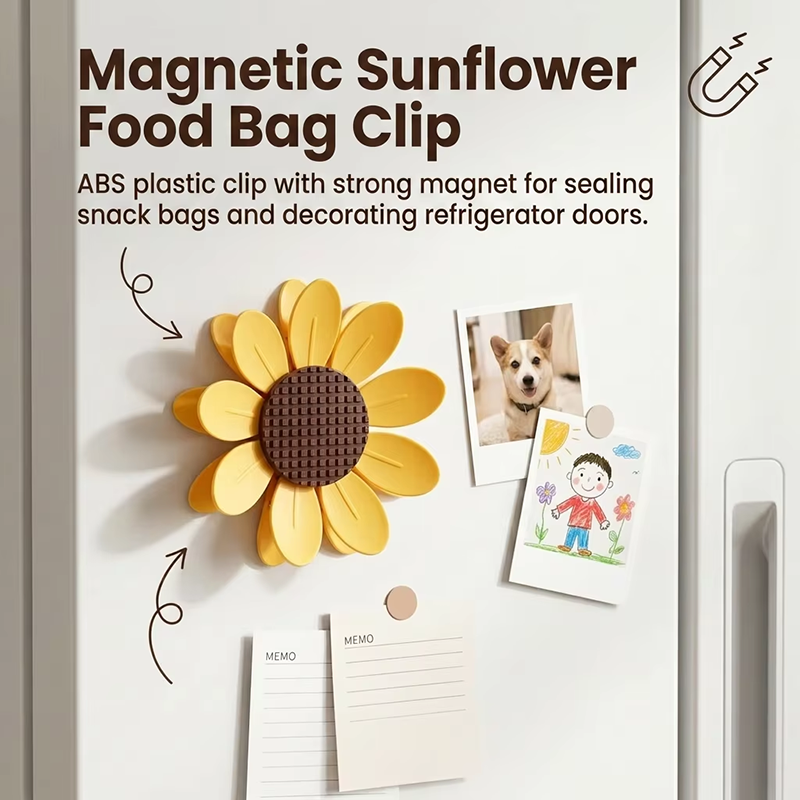 Cute Sunflower Magnetic Food S - Food Storage Notes recension och pris