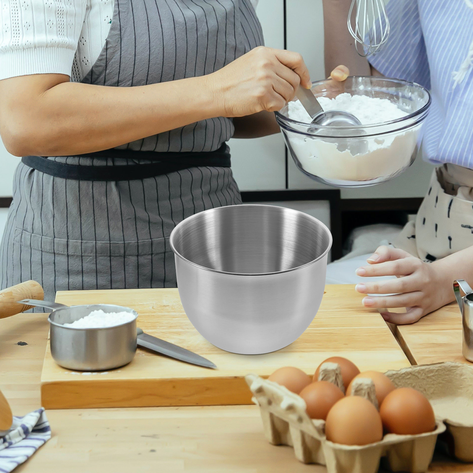 Deep Stainless Steel Mixing Bo - Storage Food Prep recension och pris