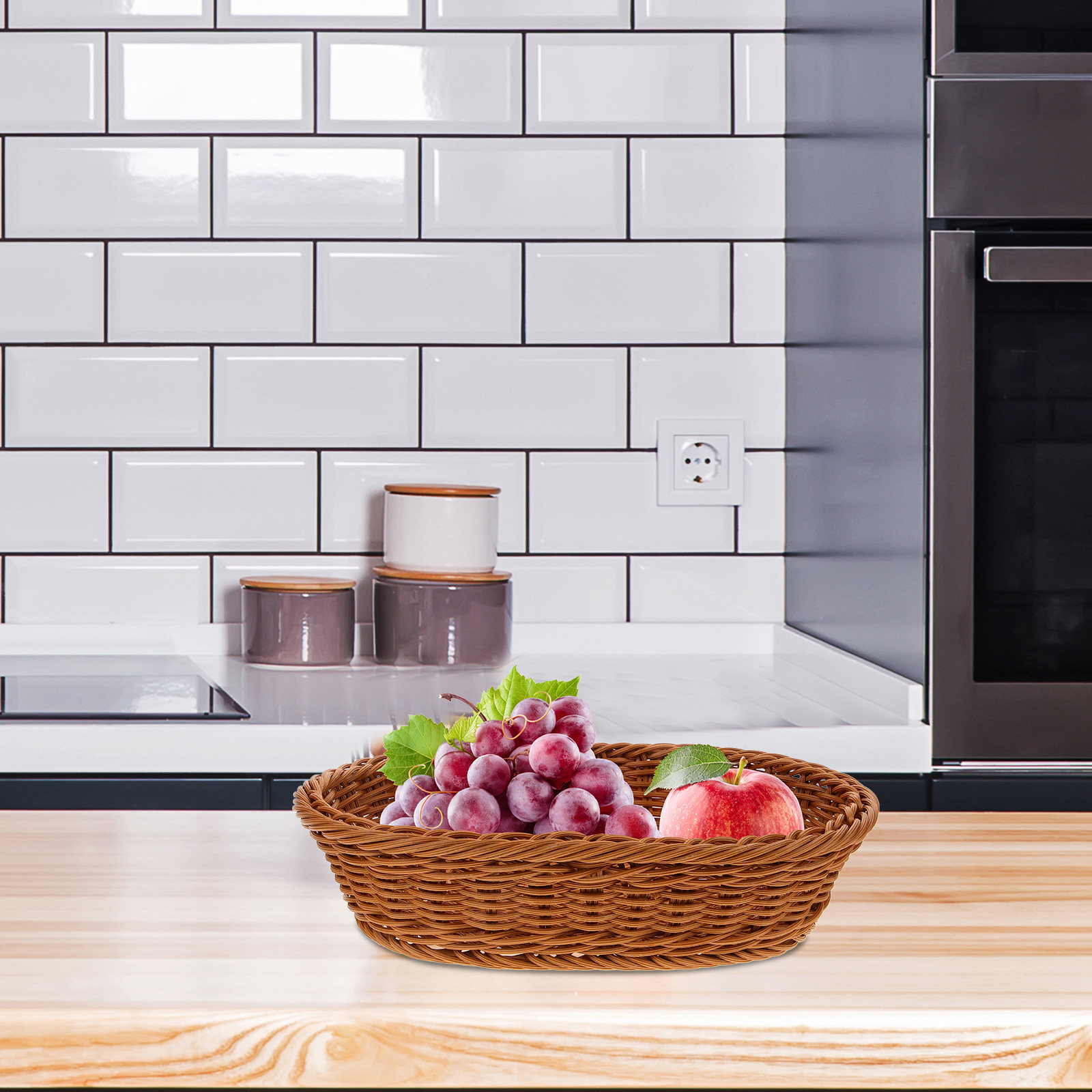 PP Woven Fruit Basket Oval Rus - Food Storage Home recension och pris